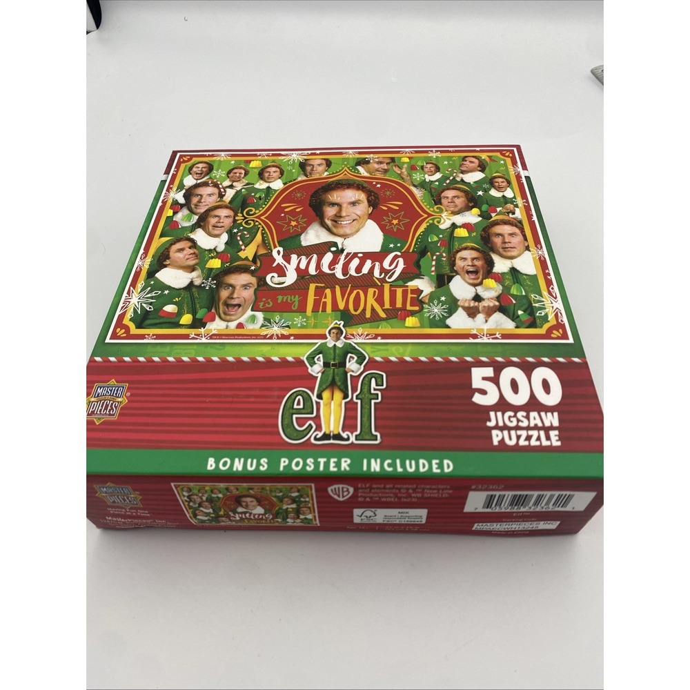 MasterPieces ELF Movie: SMILING IS MY FAVORITE Jigsaw Puzzle 500 pcs ~NEW~ Gift!
